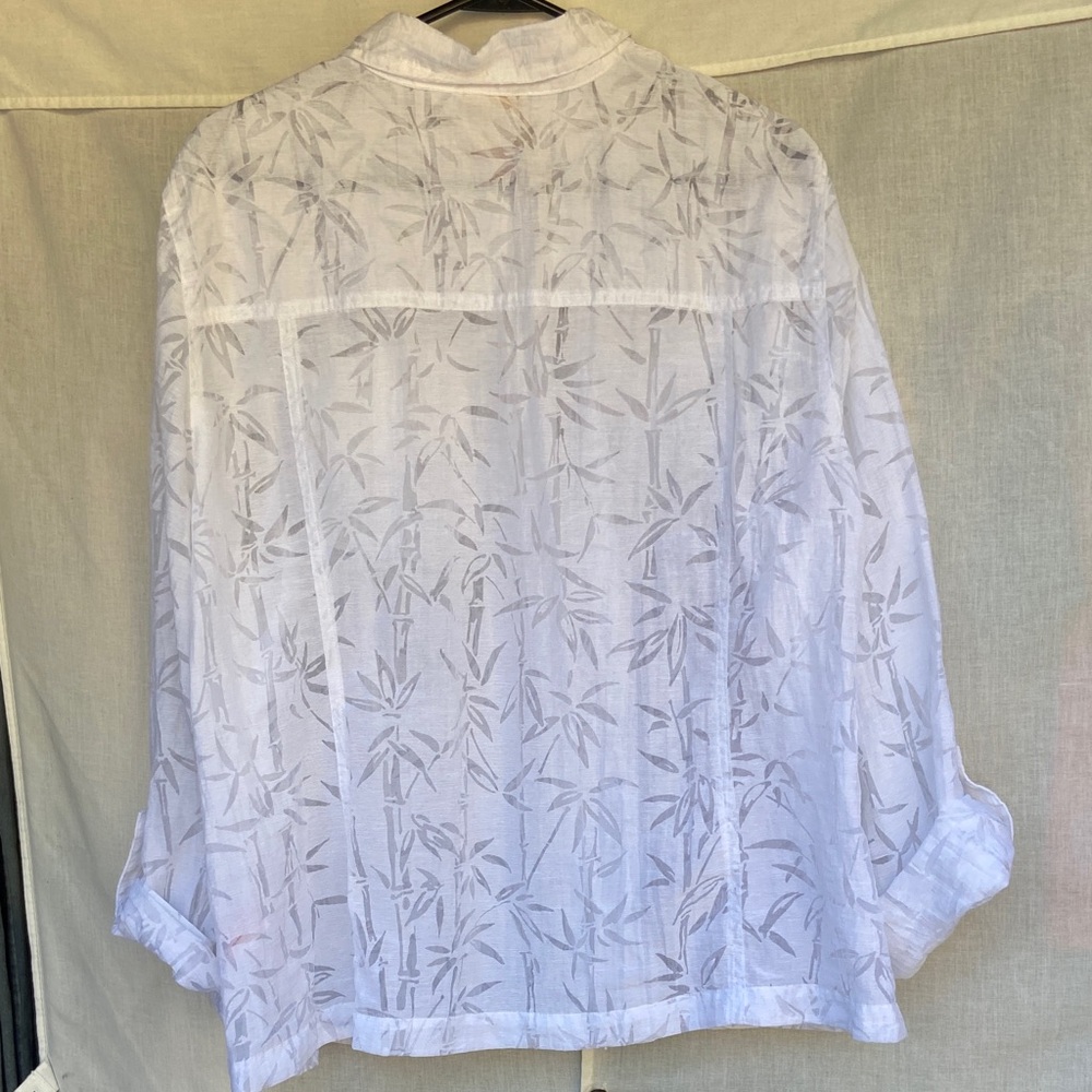 Ruby Rd. White Textured Blouse - image 5